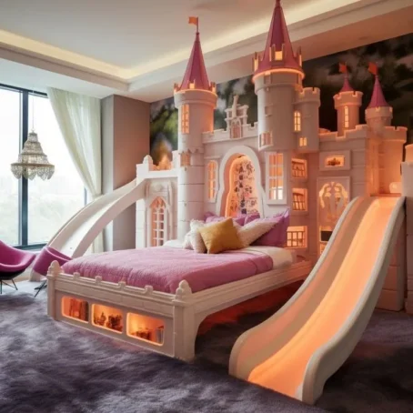 Kids' Bedroom Slides Bedroom Slides for Kids Slide Bed Designs for Kids Kids' Room Slides Fun Bedroom Ideas for Kids julood art