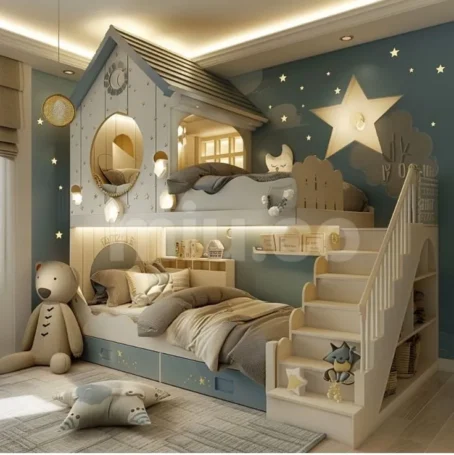 Kids' Bedroom Slides Bedroom Slides for Kids Slide Bed Designs for Kids Kids' Room Slides Fun Bedroom Ideas for Kids julood art